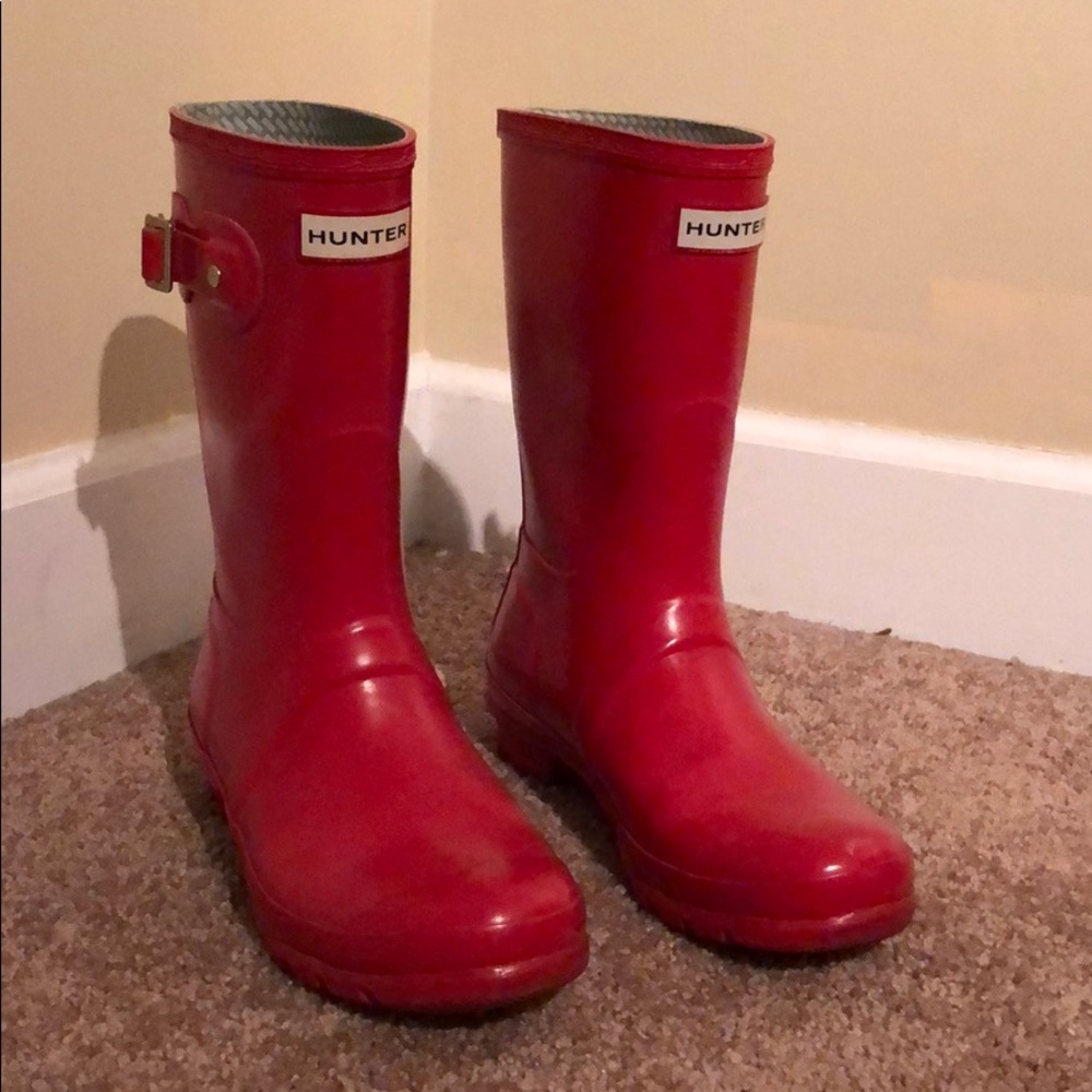 Red Hunter Rainboots